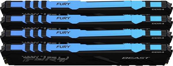 RAM Kingston FURY 64GB KIT DDR4 3600MHz CL18 Beast RGB Lateral view