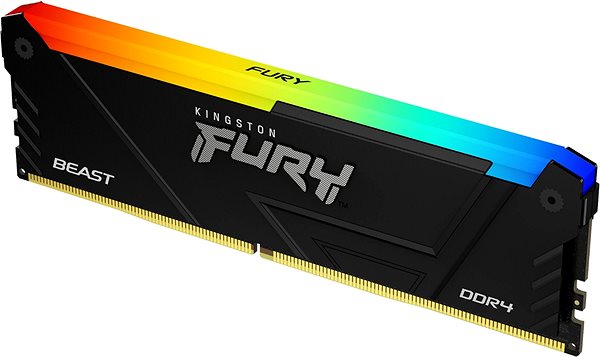 RAM memória Kingston FURY 8GB DDR4 2666MHz CL16 Beast Black RGB ...
