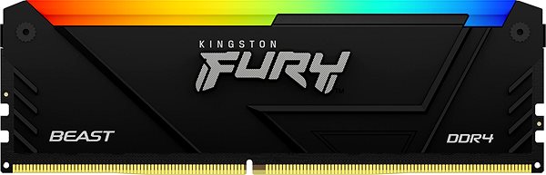 RAM memória Kingston FURY 16GB DDR4 2666MHz CL16 Beast Black RGB ...