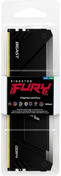 Arbeitsspeicher Kingston FURY 16GB DDR4 3200MHz CL16 Beast Black RGB ...
