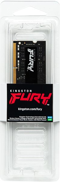 RAM memória Kingston FURY SO-DIMM 16GB DDR4 2666MHz CL15 Impact 1Gx8 Csomagolás/doboz