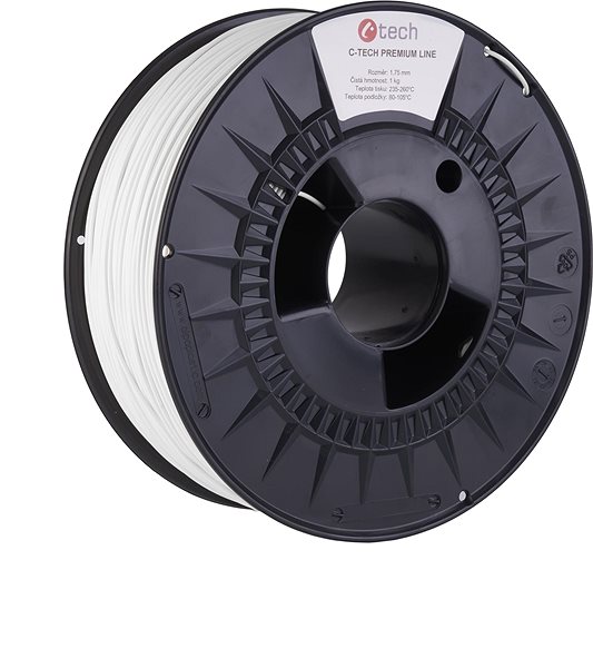Filament C-TECH-Filament PREMIUM LINE ABS weiß RAL9003 PLA
