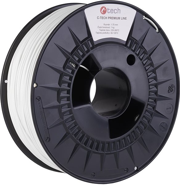 Filament C-TECH Filament PREMIUM LINE ASA Transport weiß RAL9003 PLA