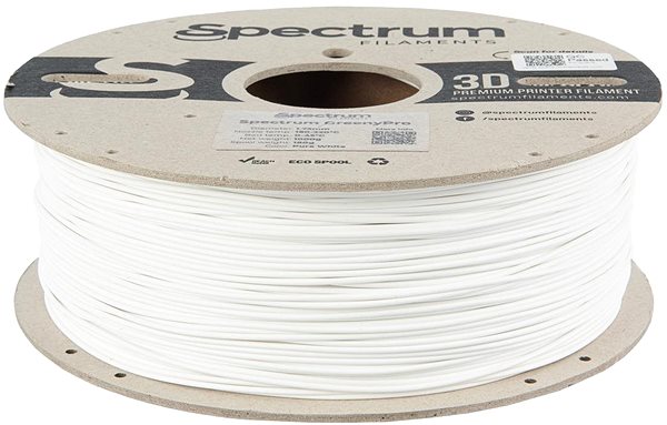 Filament Spectrum GreenyPro 1,75 mm, Pure White, 1 kg ...