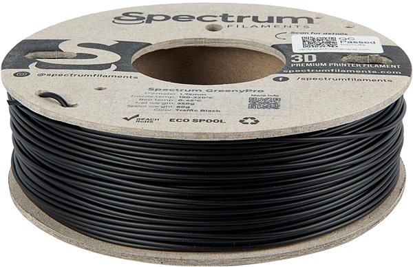 Filament Filament Spectrum GreenyPro 1.75mm Traffic Black 0.25 kg ...