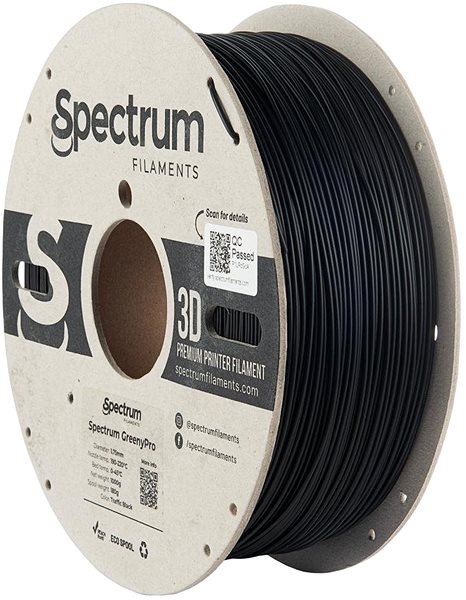 Filament Spectrum GreenyPro 1,75 mm, Traffic Black, 1 kg ...