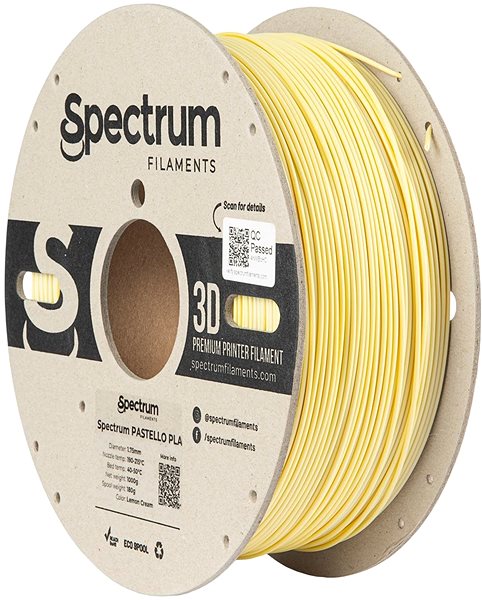 Filament Filament Spectrum Pastello PLA 1.75mm Lemon Cream 1kg ...