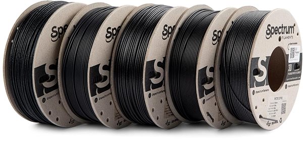 Filament Filament Spectrum 5 PACK Carbon Set 1.75mm Black 5x 0.25kg ...