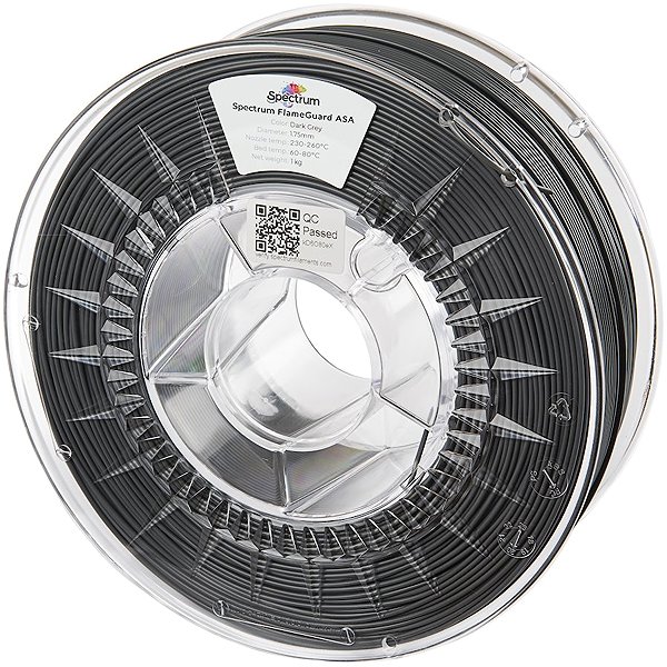Filament Filament Spectrum FlameGuard ASA 275 1,75 mm Dark Grey 1 kg ...
