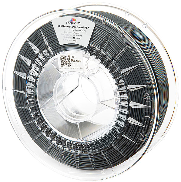 Filament Filament Spectrum FlameGuard PLA 1.75mm Industrial Grey 1kg ...