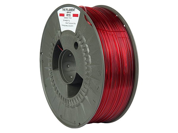 Filament The Filament PETG 1,75mm Transparent Red 1kg ...