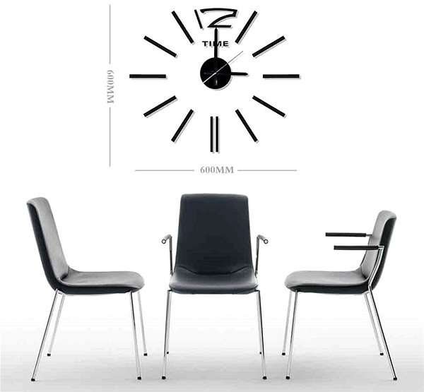 Wall Clock Stardeco Wall Sticker Clock HM-10E028 Technical draft