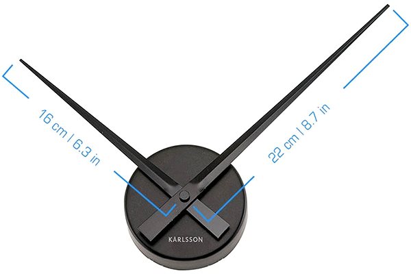 Wall Clock KARLSSON 4348BK Technical draft