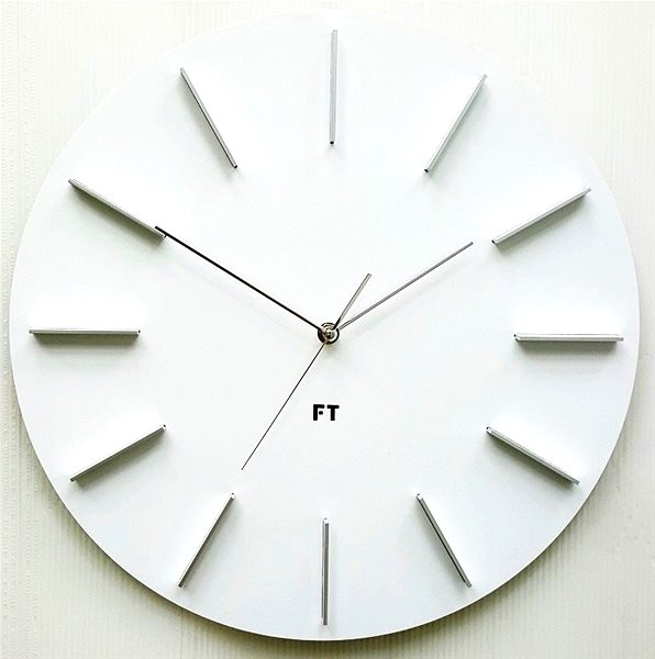 Wall Clock FUTURE TIME FT2010WH Round White Screen