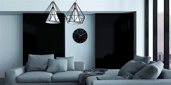 Wall Clock FUTURE TIME FT2010BK Round Black Lifestyle