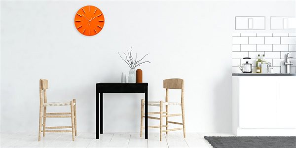 Wall Clock FUTURE TIME FT2010OR Round Orange Lifestyle