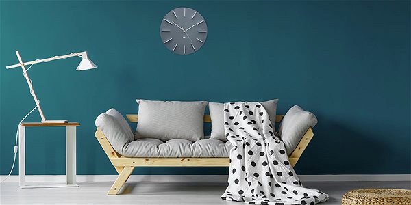 Wall Clock FUTURE TIME FT2010GY Round Grey Lifestyle