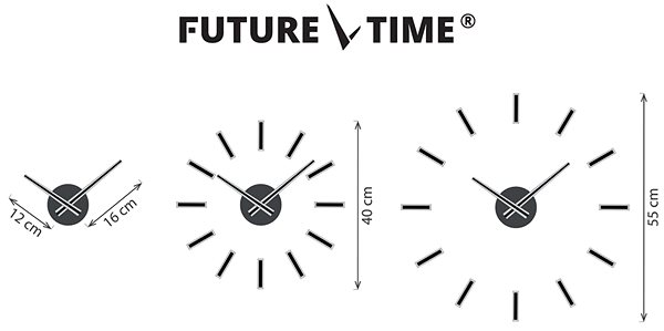 Wall Clock FUTURE TIME FT9400BK Technical draft