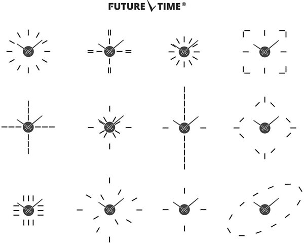Wall Clock FUTURE TIME FT9400SI Features/technology