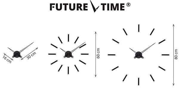 Wall Clock FUTURE TIME FT9600SI Technical draft