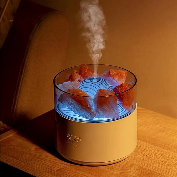 Aroma diffuser DIFÚ Lava-1 aroma diffuser with Himalayan salt .