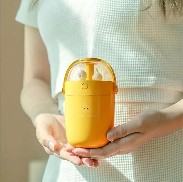 Aroma diffuser DIFÚ Cute-1 cute humidifier with aroma diffuser, yellow .