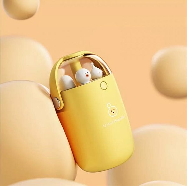 Aroma diffuser DIFÚ Cute-1 cute humidifier with aroma diffuser, yellow .
