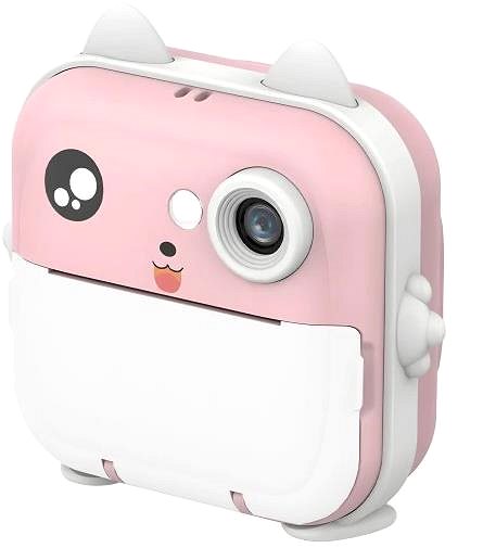 Instantný fotoaparát Leventi Instantný fotoaparát, mini termálna tlačiareň mačička, farba ružová ...