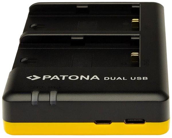 Nabíječka baterií fotoaparátů a videokamer PATONA Nabíječka pro 2 baterie Canon LP-EL ...