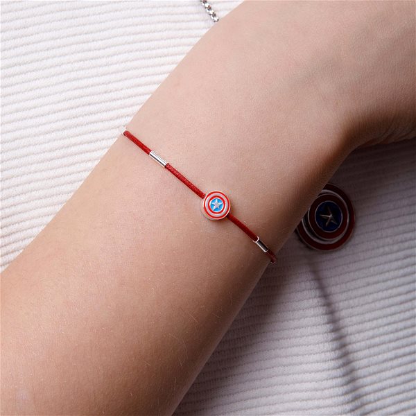 Disney Children's Bracelet Captain America Marvel Textile BS00064RNRL.CS .
