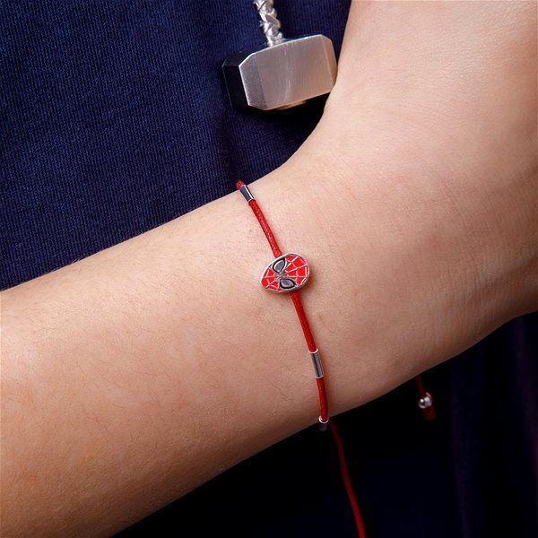 Disney Children's Spider-Man Marvel Textile Bracelet BS00070RNRL.CS