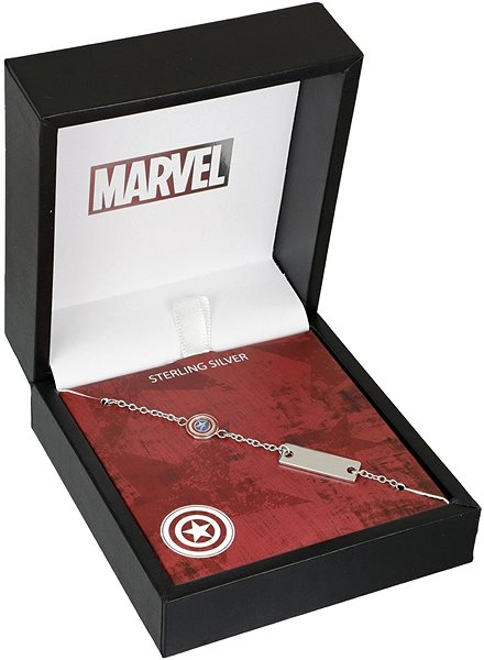 Disney Children's Bracelet Captain America Marvel Silver BS00085RL-55.CS (Ag 925/1000, 2.41g) .