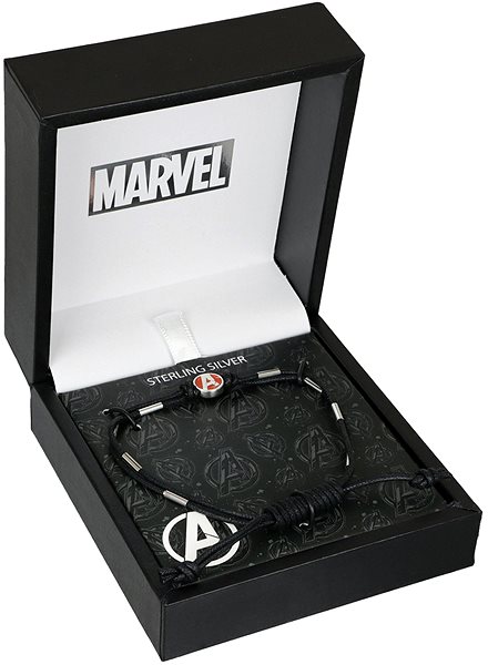 Disney Unisex Avengers Marvel Symbol Textile Bracelet BS00087RL.CS.