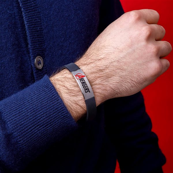 Disney Men's Avengers Marvel Bracelet B600228L-85.CS.