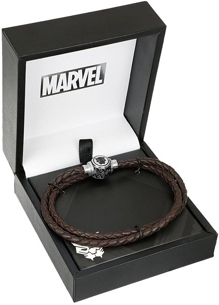 Disney Men's Marvel Black Panther Brown Leather Bracelet B600612L.CS.