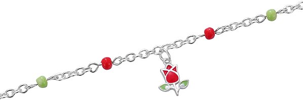 Disney Children's Mini Rose Silver Bracelet BS00102SL-47.CS (Ag 925/1000, 1.4g) .