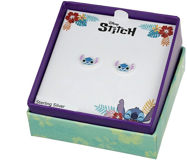 Disney children's Lilo & Stitch silver earrings ES00097SRHL.CS (Ag 925/1000, 1.33g).