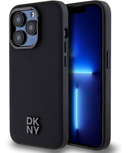 Kryt na mobil DKNY PU Leather Stack Logo Magsafe Zadný Kryt na iPhone 14 Pro Max Black ...