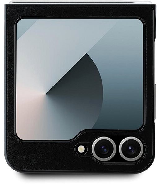 Handyhülle DKNY PU Leather Stack Logo Back Cover für das Samsung Galaxy Z Flip6 Black ...