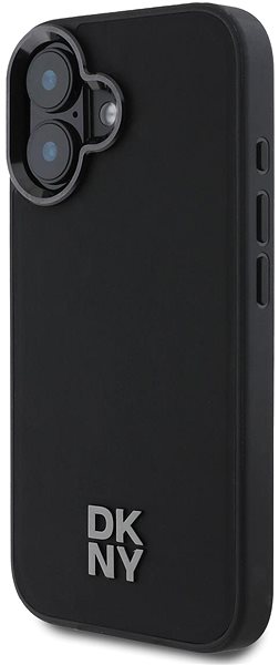 Telefon tok DKNY PU Leather Stack Logo Magsafe iPhone 16 Black tok ...