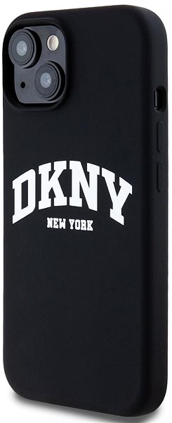Telefon tok DKNY Liquid Arch Logo iPhone 13 fekete szilikon MagSafe tok ...