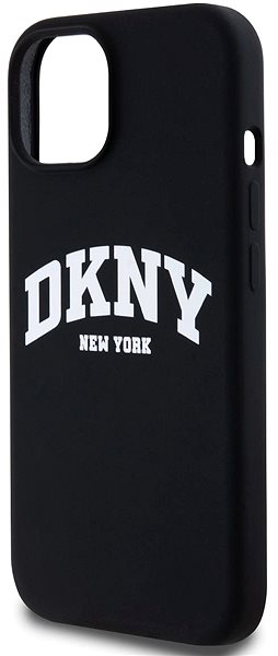 Handyhülle DKNY Liquid Silicone Arch Logo MagSafe Backcover für iPhone 13 Black ...