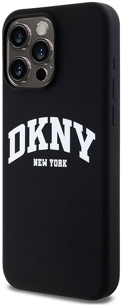 Telefon tok DKNY Liquid Arch Logo iPhone 14 Pro fekete szilikon MagSafe tok ...