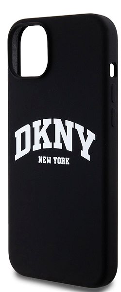 Handyhülle DKNY Liquid Silicone Arch Logo MagSafe Backcover für iPhone 15 Plus Black ...