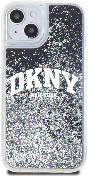 Telefon tok DKNY Liquid Glitter Arch Logo iPhone 11 fekete tok ...