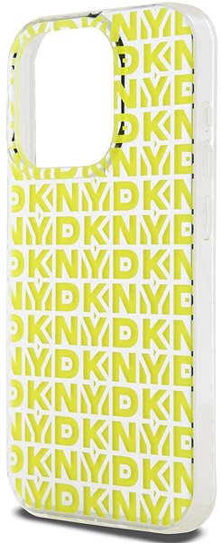Telefon tok DKNY PC/TPU Repeat Pattern iPhone 15 Pro sárga tok ...