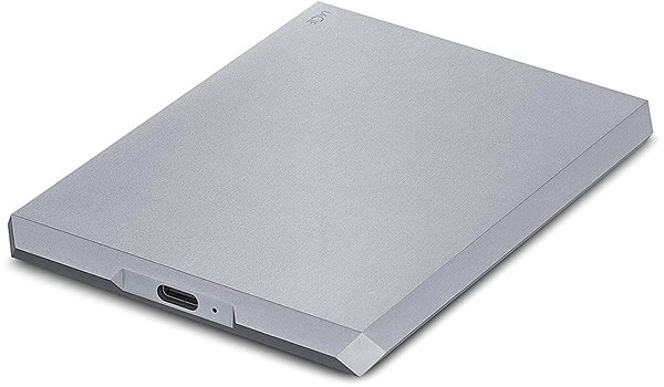 Externý disk Lacie Mobile Drive 5 TB, sivý Bočný pohľad