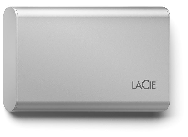 Externe Festplatte LaCie Portable SSD v2 500 GB Moon Silver Screen