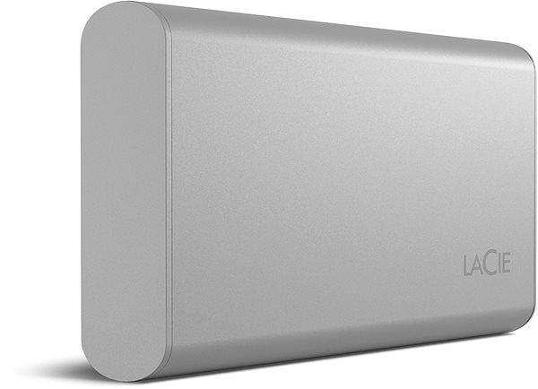 External Hard Drive Lacie Portable SSD v2 500GB Lateral view