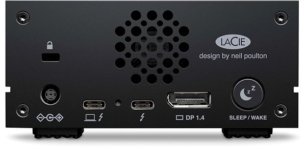 Datové úložiště LaCie 1big Dock Thunderbolt 3 24TB Rescue Zadní strana